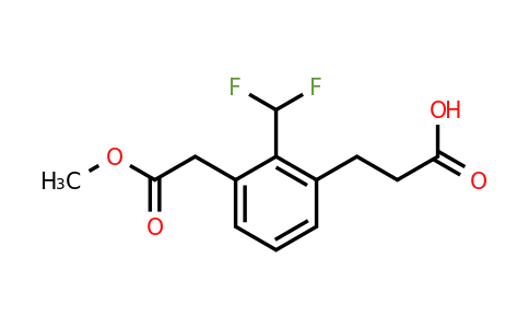 1806626-60-7 | Methyl 3-(2-carboxyethyl)-2-(difluoromethyl)phenylacetate