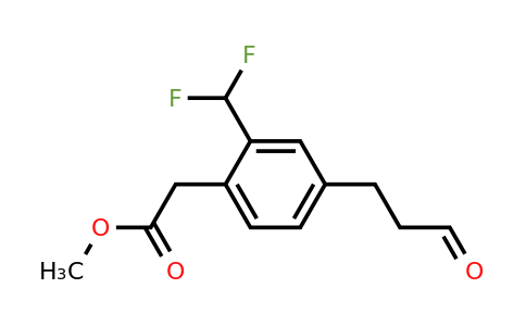 1806626-82-3 | Methyl 2-(difluoromethyl)-4-(3-oxopropyl)phenylacetate