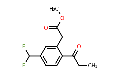 1806626-95-8 | Methyl 5-(difluoromethyl)-2-propionylphenylacetate