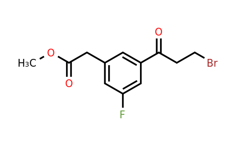 1806627-09-7 | Methyl 3-(3-bromopropanoyl)-5-fluorophenylacetate