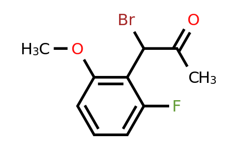 1806627-74-6 | 1-Bromo-1-(2-fluoro-6-methoxyphenyl)propan-2-one