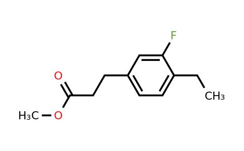 1806628-25-0 | Methyl 4-ethyl-3-fluorophenylpropanoate