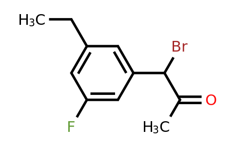 1806628-36-3 | 1-Bromo-1-(3-ethyl-5-fluorophenyl)propan-2-one
