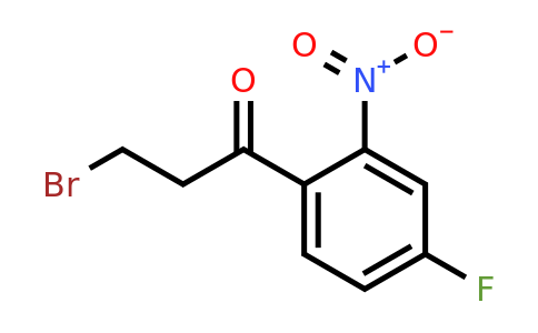 1806628-82-9 | 3-Bromo-1-(4-fluoro-2-nitrophenyl)propan-1-one