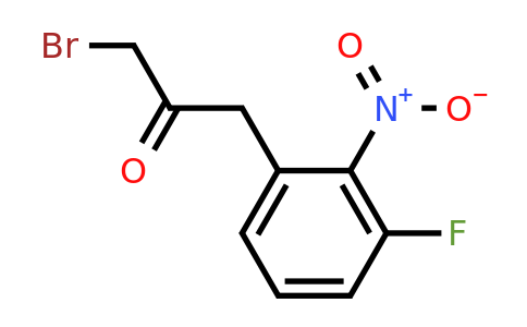 1806629-00-4 | 1-Bromo-3-(3-fluoro-2-nitrophenyl)propan-2-one