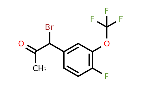 1806629-33-3 | 1-Bromo-1-(4-fluoro-3-(trifluoromethoxy)phenyl)propan-2-one