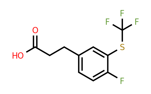 1806629-65-1 | 3-(4-Fluoro-3-(trifluoromethylthio)phenyl)propanoic acid