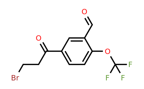 1806629-84-4 | 5-(3-Bromopropanoyl)-2-(trifluoromethoxy)benzaldehyde