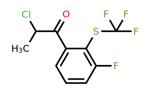 1806629-99-1 | 2-Chloro-1-(3-fluoro-2-(trifluoromethylthio)phenyl)propan-1-one