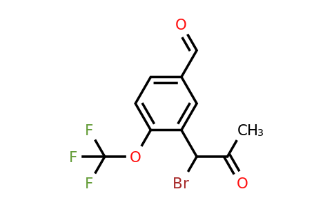 1806630-00-1 | 3-(1-Bromo-2-oxopropyl)-4-(trifluoromethoxy)benzaldehyde