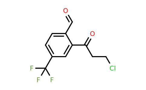 1806630-12-5 | 2-(3-Chloropropanoyl)-4-(trifluoromethyl)benzaldehyde