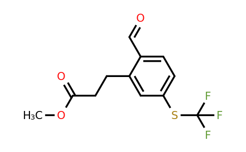 1806630-40-9 | Methyl 3-(2-formyl-5-(trifluoromethylthio)phenyl)propanoate