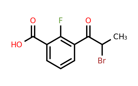 1806630-43-2 | 3-(2-Bromopropanoyl)-2-fluorobenzoic acid
