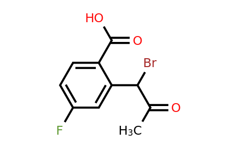 1806630-55-6 | 2-(1-Bromo-2-oxopropyl)-4-fluorobenzoic acid