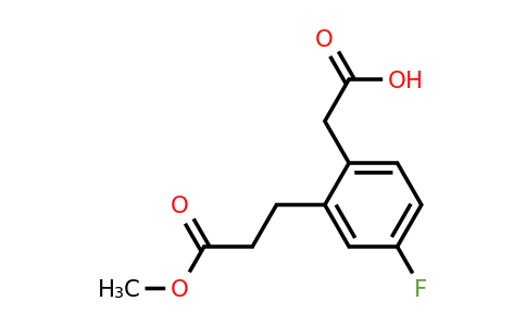 1806630-84-1 | Methyl 3-(2-(carboxymethyl)-5-fluorophenyl)propanoate