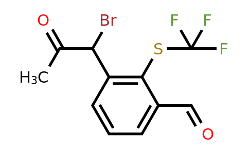 1806630-85-2 | 3-(1-Bromo-2-oxopropyl)-2-(trifluoromethylthio)benzaldehyde