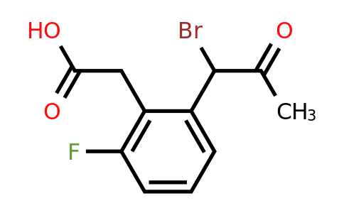 1806631-07-1 | 2-(1-Bromo-2-oxopropyl)-6-fluorophenylacetic acid