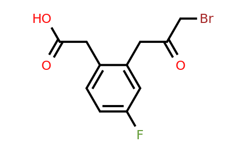 1806631-12-8 | 2-(3-Bromo-2-oxopropyl)-4-fluorophenylacetic acid