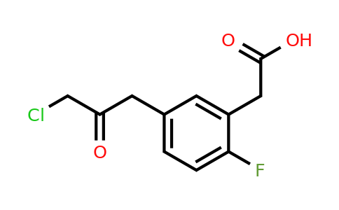 1806631-24-2 | 5-(3-Chloro-2-oxopropyl)-2-fluorophenylacetic acid