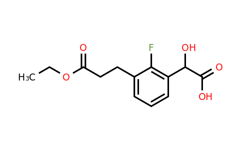 1806631-35-5 | 3-(3-Ethoxy-3-oxopropyl)-2-fluoromandelic acid