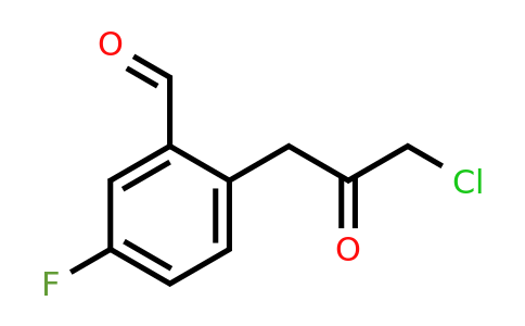2-(3-Chloro-2-oxopropyl)-5-fluorobenzaldehyde