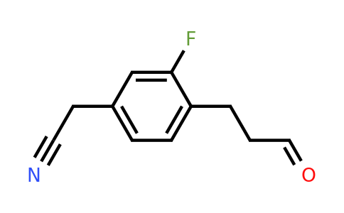 1806631-54-8 | 3-Fluoro-4-(3-oxopropyl)phenylacetonitrile