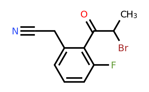 1806631-63-9 | 2-(2-Bromopropanoyl)-3-fluorophenylacetonitrile