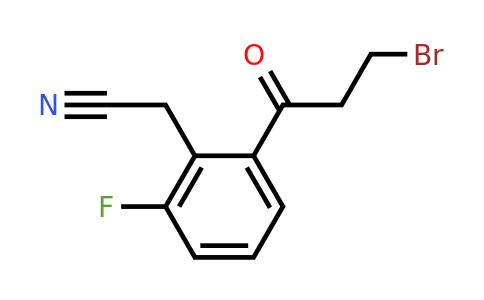 1806631-67-3 | 2-(3-Bromopropanoyl)-6-fluorophenylacetonitrile