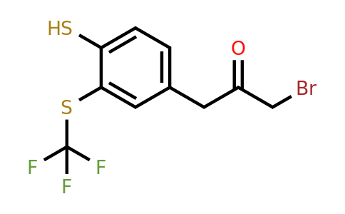 1806632-30-3 | 4-(3-Bromo-2-oxopropyl)-2-(trifluoromethylthio)thiophenol