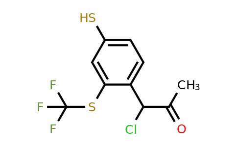 1806632-33-6 | 4-(1-Chloro-2-oxopropyl)-3-(trifluoromethylthio)thiophenol