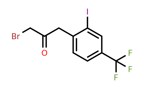1806634-48-9 | 1-Bromo-3-(2-iodo-4-(trifluoromethyl)phenyl)propan-2-one