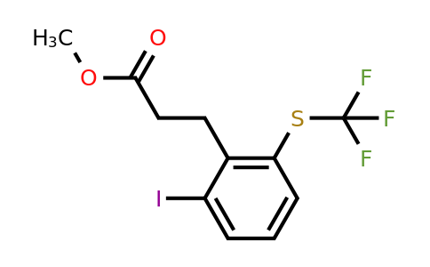 1806634-62-7 | Methyl 3-(2-iodo-6-(trifluoromethylthio)phenyl)propanoate