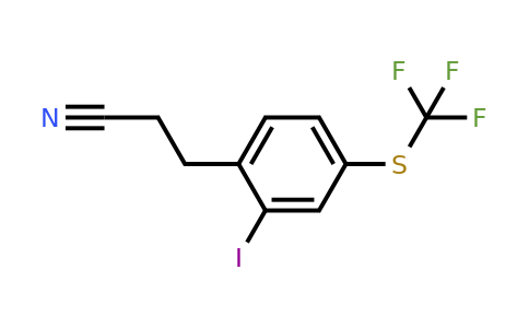 1806634-66-1 | 3-(2-Iodo-4-(trifluoromethylthio)phenyl)propanenitrile