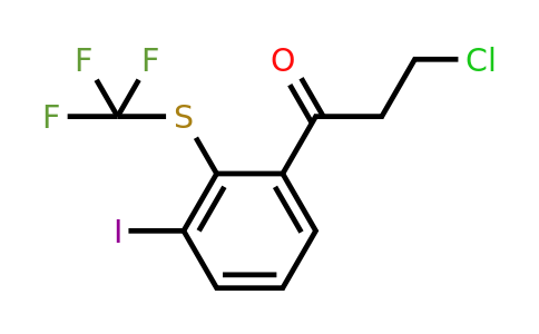 1806635-15-3 | 3-Chloro-1-(3-iodo-2-(trifluoromethylthio)phenyl)propan-1-one