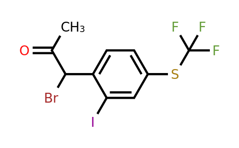1806635-25-5 | 1-Bromo-1-(2-iodo-4-(trifluoromethylthio)phenyl)propan-2-one