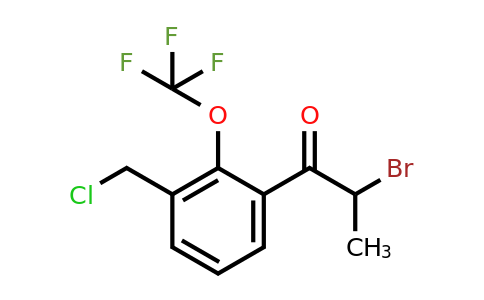 1806636-86-1 | 2-Bromo-1-(3-(chloromethyl)-2-(trifluoromethoxy)phenyl)propan-1-one