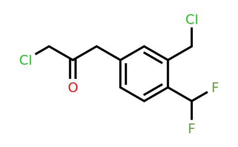1806636-95-2 | 3-Chloro-1-(3-(chloromethyl)-4-(difluoromethyl)phenyl)propan-2-one