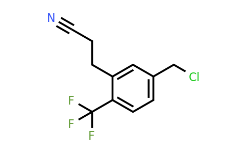 1806637-20-6 | 3-(5-(Chloromethyl)-2-(trifluoromethyl)phenyl)propanenitrile