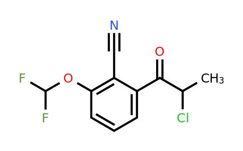 1806637-26-2 | 2-(2-Chloropropanoyl)-6-(difluoromethoxy)benzonitrile