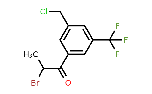 1806637-74-0 | 2-Bromo-1-(3-(chloromethyl)-5-(trifluoromethyl)phenyl)propan-1-one