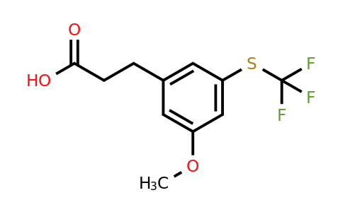 1806637-95-5 | 3-(3-Methoxy-5-(trifluoromethylthio)phenyl)propanoic acid
