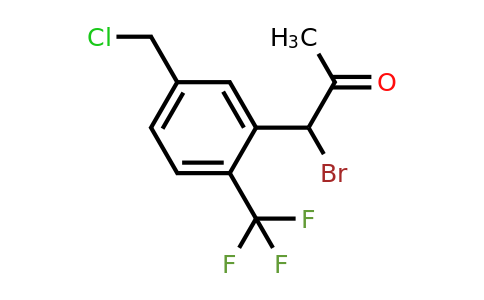 1806638-00-5 | 1-Bromo-1-(5-(chloromethyl)-2-(trifluoromethyl)phenyl)propan-2-one