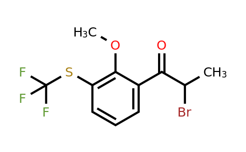 1806638-06-1 | 2-(2-Bromopropanoyl)-6-(trifluoromethylthio)anisole