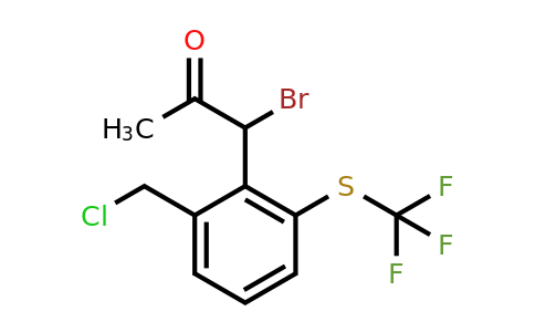1806638-47-0 | 1-Bromo-1-(2-(chloromethyl)-6-(trifluoromethylthio)phenyl)propan-2-one