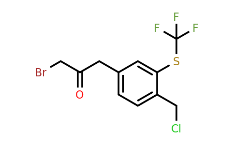 1806638-60-7 | 1-Bromo-3-(4-(chloromethyl)-3-(trifluoromethylthio)phenyl)propan-2-one
