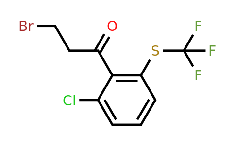 1806638-65-2 | 3-Bromo-1-(2-chloro-6-(trifluoromethylthio)phenyl)propan-1-one