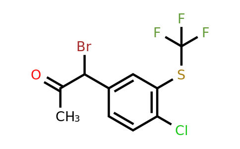 1806638-94-7 | 1-Bromo-1-(4-chloro-3-(trifluoromethylthio)phenyl)propan-2-one