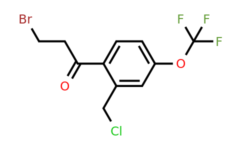 1806639-28-0 | 3-Bromo-1-(2-(chloromethyl)-4-(trifluoromethoxy)phenyl)propan-1-one