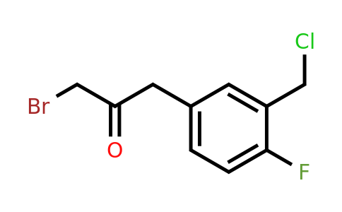 1806639-75-7 | 1-Bromo-3-(3-(chloromethyl)-4-fluorophenyl)propan-2-one