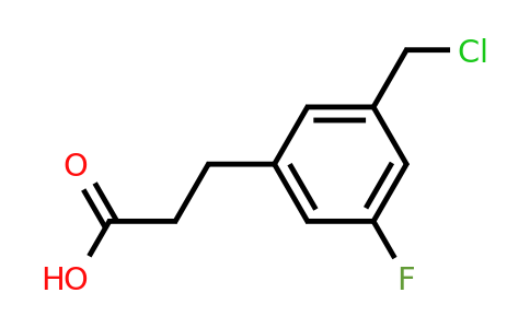 1806640-23-2 | 3-(Chloromethyl)-5-fluorophenylpropanoic acid